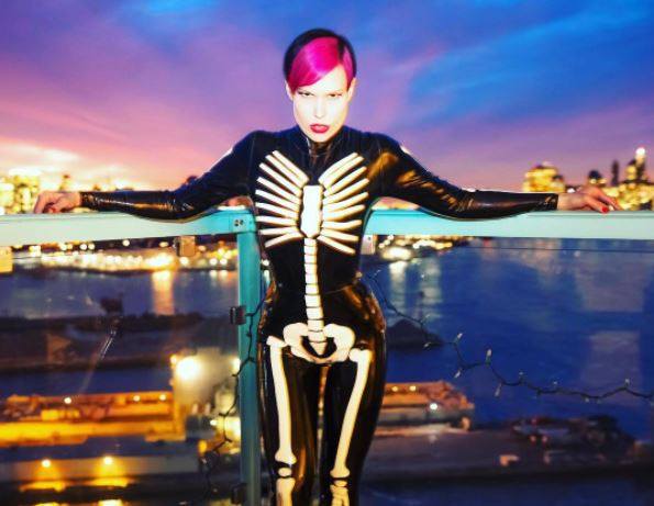 Palermo Skeleton Latex Catsuit.