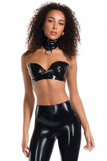Bandeau Latex Bra Top
