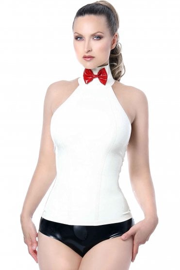 Bow Tux Latex Top