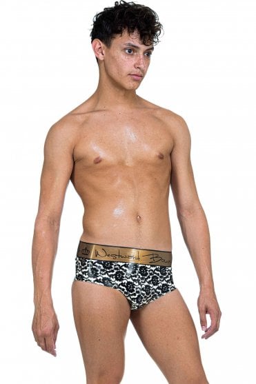 Brand Me Classic Lace Latex Briefs.