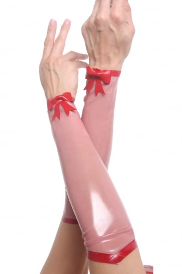 Burlesque Latex Gauntlets
