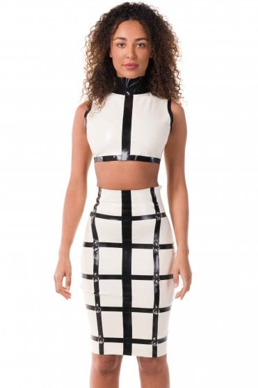 Cage Latex Skirt