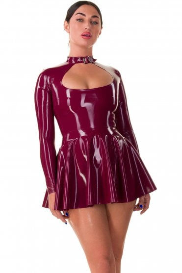 Celestine Keyhole Full Circle Latex Dress