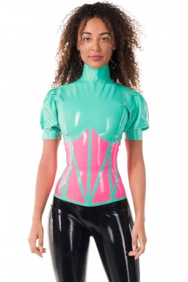 Charley Latex Short Sleeve Top