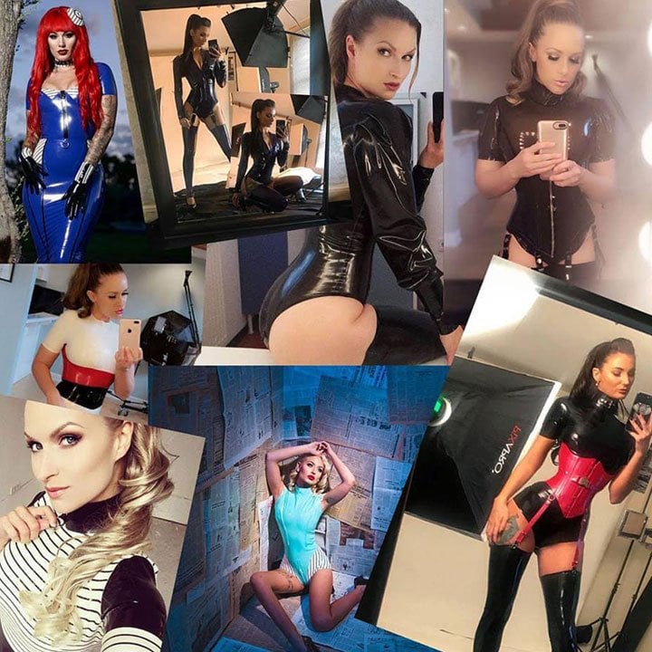 To find out the latest hot news from Westward Bound, you need to join our e.mailing list. Models and Photographers, left to right: 1. Červená Fox. Photography by Radiant Inc in Las Vegas, Nevada. USA. 2. Hayley Hartley. Selfie during photo shoot with Jon Cooney in Plymouth, Devon, UK. 3. Sister Sinister. Selfie during photo shoot with Terminal F in Stockholm, Sweden. 4. Carrie Lachance. Selfie during photo shoot with Arch Enemy Studios in Orlando, Florida. USA. 5. Romanie Smith. Photography by Nath-Sakura in Montpellier, France. 