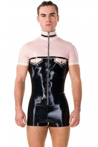 Contrast Polo Latex Shirt