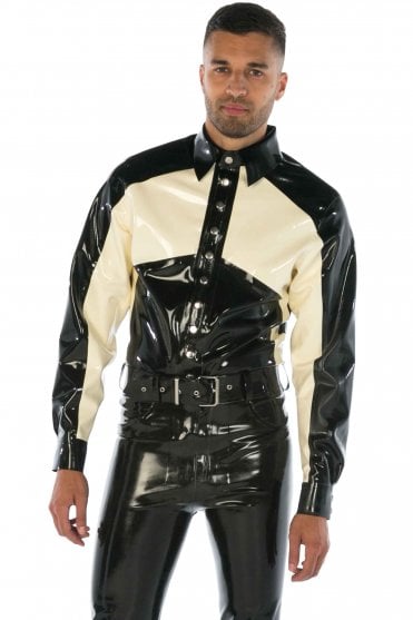 Cortez Panelled Latex Shirt (Long Sleeves)