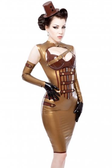 Dame Blanche-Boobistrap Latex Top