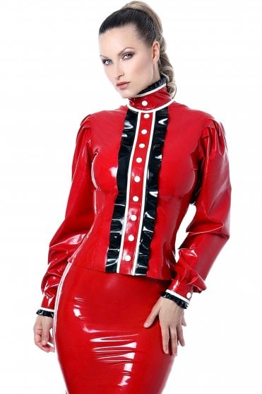 Dame Dainty Latex Blouse