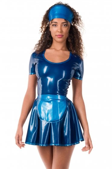 Delphine Service-Inspired Latex Dress