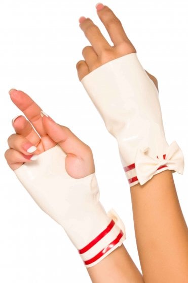Desirous Latex Mitts