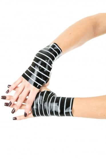 Dom Elegance Latex Mitts