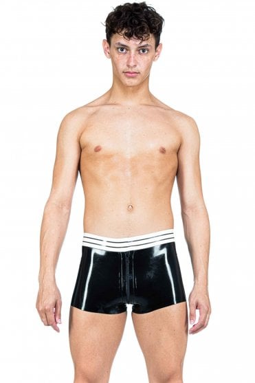 Dom Elegance Zippy Latex Boxer Shorts
