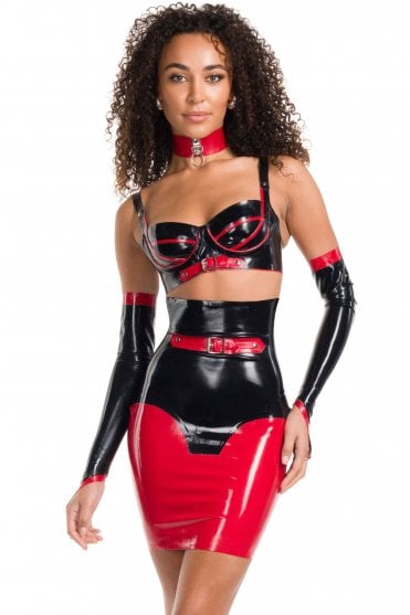 Dominatra Latex Underwired Bra