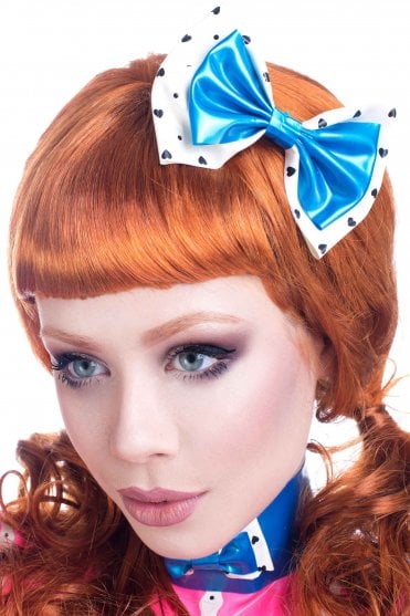 Double Latex Hair Latex Bow