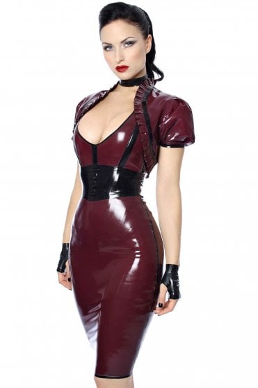 Eva Pencil Latex Skirt