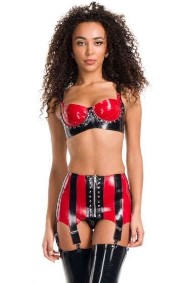 Hathaway Deep Latex Suspender Belt