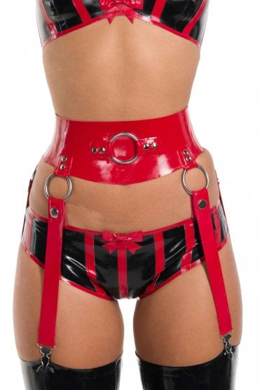 High Command Latex Belt with 4 Detachable Suspenders
