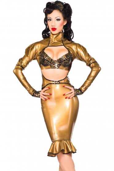 Kick Hem Vixen Latex Skirt