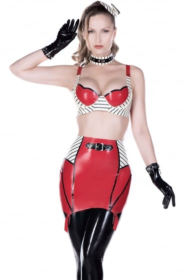 Ma'am Libido Latex Skirt Girdle