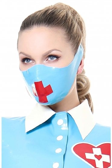 Medically-Inspired Nurse Latex Half Mask
