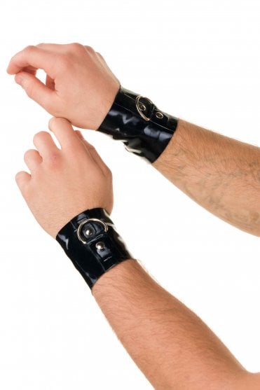 Men's Devote Latex Wrist Cuffs