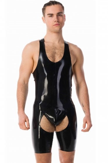 Men's Latex Chaps Suit