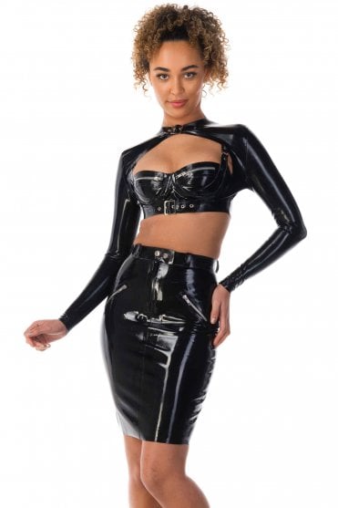 Metro Latex Bolero Top