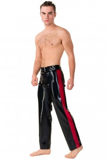 Military Stripe Latex Jeans