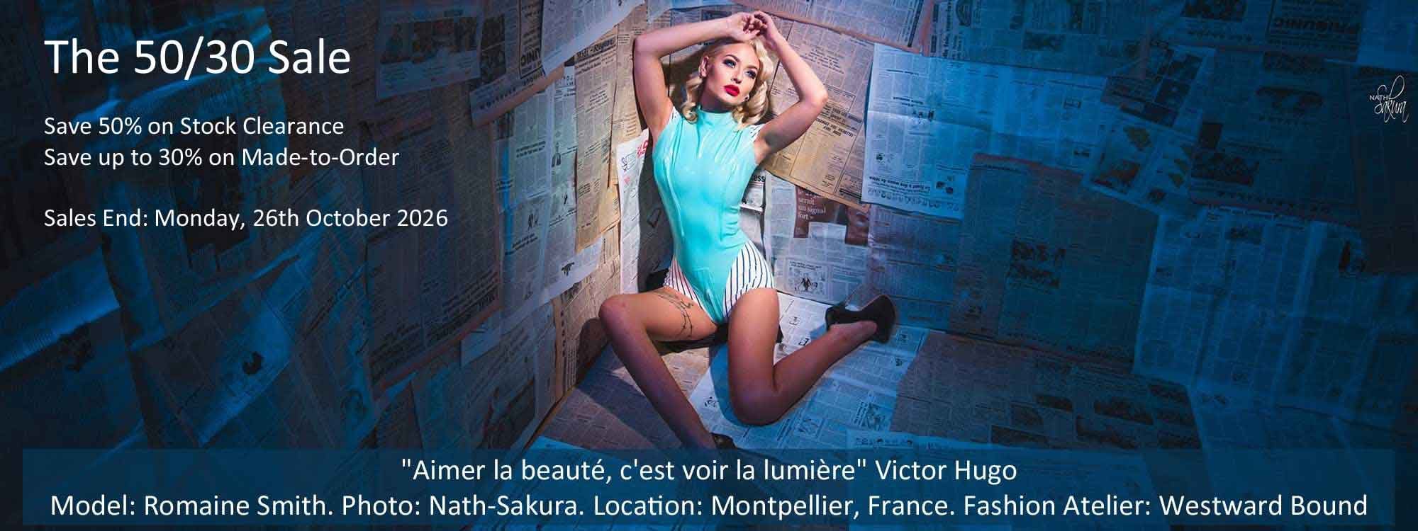 50/30 Sale at Westward Bound Latex Fashion