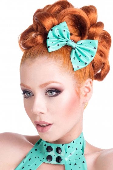 Narcissistic Love Latex Hair Latex Bow