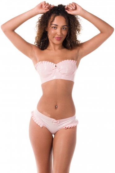 Nathalie Latex Strapless Bra.