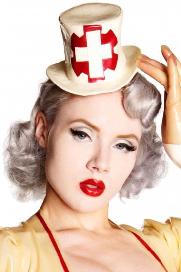 Nurse Fahrenheit Medically-Inspired Mini Latex Hat
