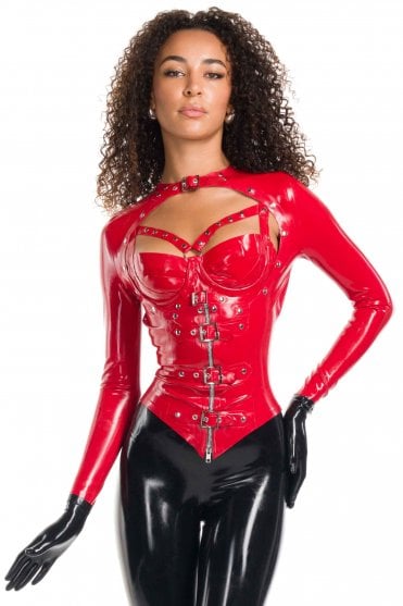 Open Buckle Latex Top
