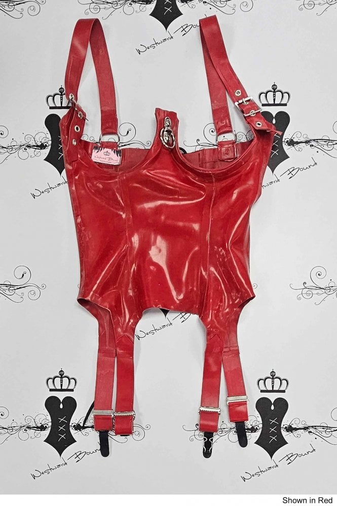 Rubber Basque Prototype - Dare Latex Rubber Underbust Basque with O-Ring. Sizes still ...