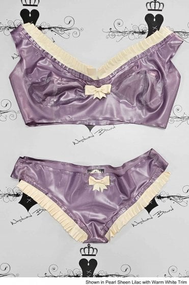 Prototype - Nathalie Latex Knickers with matching Bra. Sizes still available: UK 40C/L