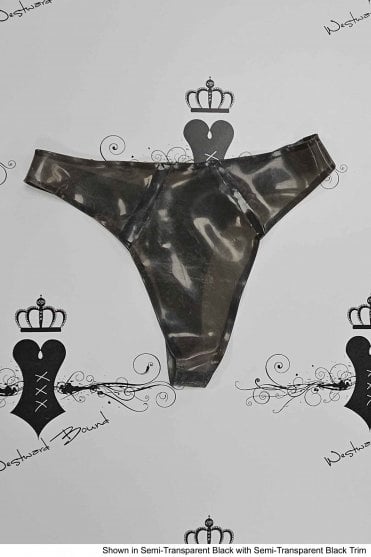R0105 Deluxe Latex Thong. Sizes still available: UK XS, S, M, L, XL, XXL