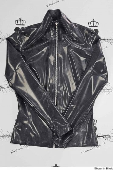 R0476 Elite Latex Jacket Top. Sizes still available: UK 12