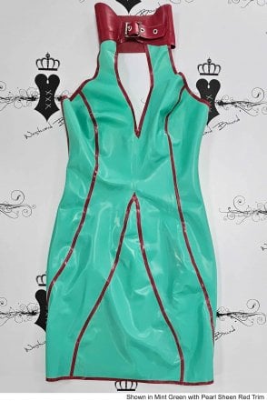 R0775 Lucky Strike Latex Dress. Sizes still available: UK 08