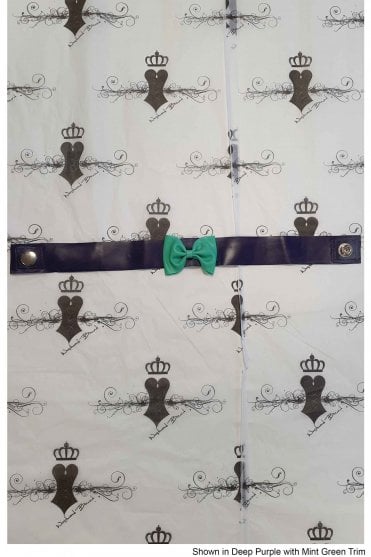 R0902 Burlesque Bow Latex Collar. Sizes still available: UK Neck 12"-12.5", 13"-13.5"