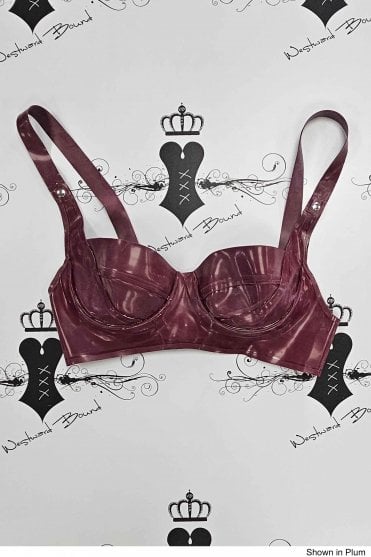 R1091 Hollywood Latex Underwired Bra. Sizes still available: UK 32B, 32C, 34C