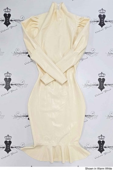 R1169 Ophelia Latex Dress. Sizes still available: UK 08