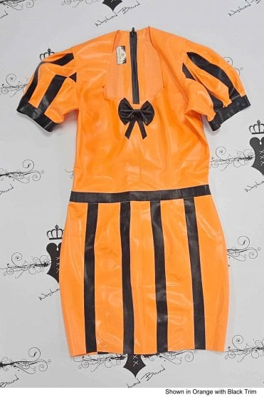 R1372 Adrena-Fatale Latex Dress. Sizes still available: UK 06, 10