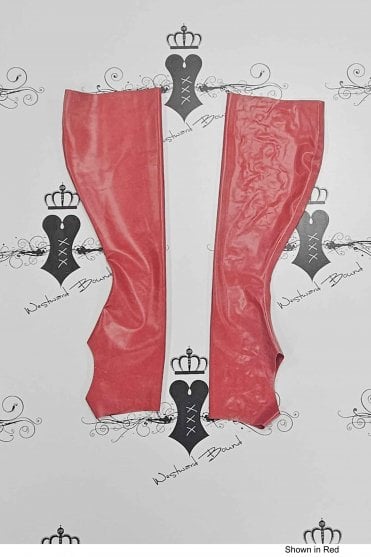 R1401 Latex Plain Spats. Sizes still available: UK S