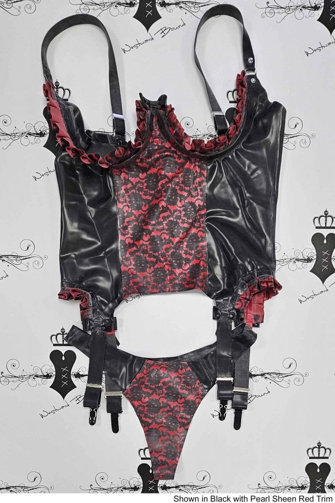 Rubber Basque R1528 / R1073 Bordelle-L'Amour Bordelicious Underbust Latex Rubber ...