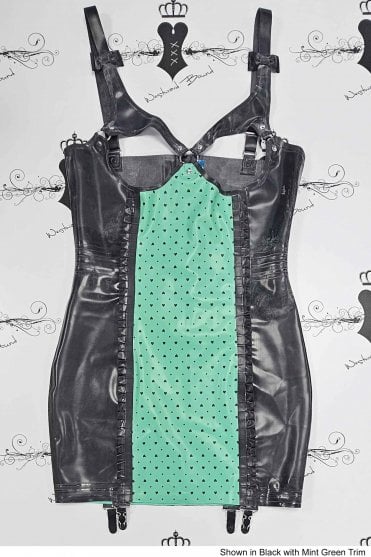 R1550 Valentina Reveal Latex Dress (N.Love). Sizes still available: UK 14