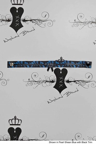 R1595 Bordelle-L'Amour Sanctum Latex Collar. Sizes still available: UK Neck 12"-12.5"