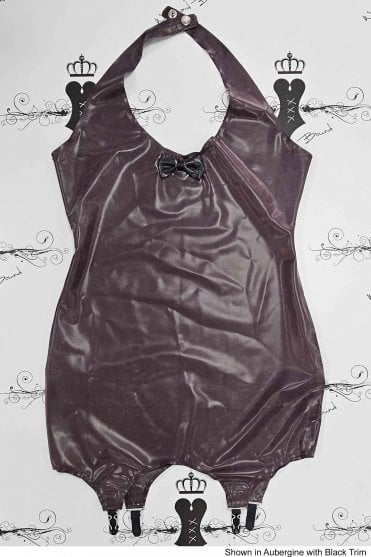 R1604 Darianne Suspender Latex Dress. Sizes still available: UK 08, 12, 14
