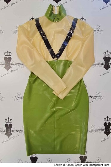 R1895 Dom Paramour Latex Dress. Sizes still available: UK 14