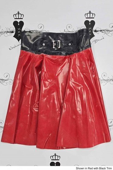 R1896 Flared Latex Skirt Sizes still available: UK 12